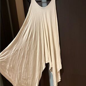 JASMINE Flowy Wide Leg Cream Tank Romper Size XL